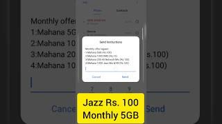 jazz internet budget packages only Rs 100