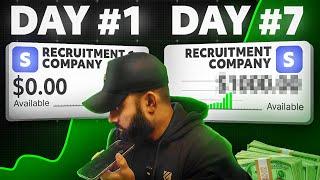 I Started A Recruitment Consultancy within 10hours LIVE & Made Money - This Is How!