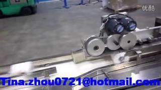 Full Automatic Toilet Roll Cutting Log Saw cutting with packing machine