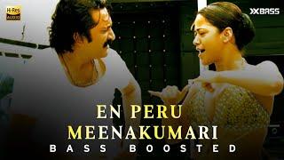 En Peru Meenakumari | BASS BOOSTED AUDIO | Kanthaswamy | Vikram, Shreya