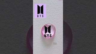 BTS LOGO color drops #satisfying #trending #army #jungkook #방탄소년단 #3d #colors