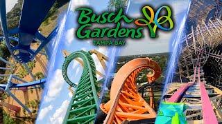 All Roller Coasters at Busch Gardens Tampa Bay 