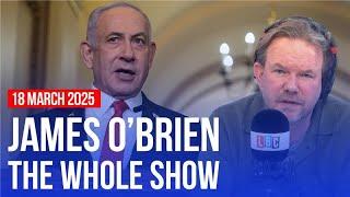 Netanyahu's liberty depends on extremists | James O’Brien - The Whole Show