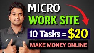 Micro Jobs Online Work | Make Money Online 2022 | Rapidworkers | Complete Task and Earn Money Today