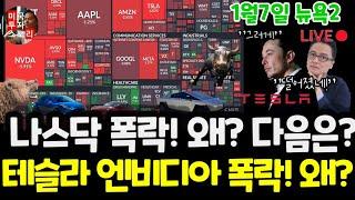 미국주식시황/오늘 왜 떨어졌나? 테슬라 엔비디아 폭라! 왜? 구글 애플 아마존 메타 마이크로소프트 팔란티어 아이온큐 리게티 SMCI 브로드컴 LLY 머크등 $tsla #tesla