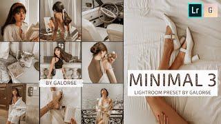 MINIMAL PRESET Lightroom Mobile | How To Edit Photos In Lightroom | Minimal Aesthetic Preset Free