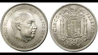 Bulo de las 5 pesetas de Franco de 1949