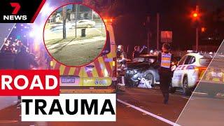 Six people taken to hospital after a head-on crash | 7NEWS