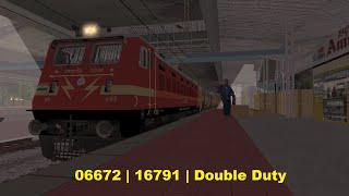 DOUBLE DUTY | 06672 MEJ-TN Passenger | 16791 Palaruvi Exp Pt 5 (OpenRails/MSTS)