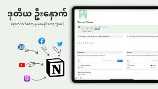 Notion နဲ့ ဒုတိယ ဦးနှောက် တည်ဆောက်မယ် 