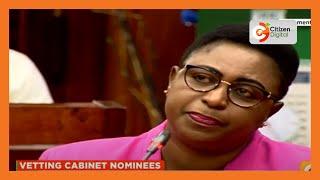 Public Service and Gender CS nominee Aisha Jumwa vetted by National Assembly committee