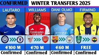 NEW CONFIRMED TRANSFERS & RUMOURS WINTER 2025LAUTARO TO CHELSEA,WILLIAMS TO ARSENAL