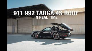 Porsche 911 992 Targa 4s Roof Operation // In Real Time