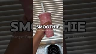 How to make a Mango | Papaya | Pitaya | Strawberry | Banana Smoothie. #smoothie #recipe #breakfast