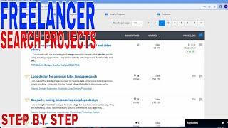   How To Search Project On freelancer 