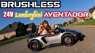 Brushless 24V Lamborghini Aventador 2 Seater Ride on Car for Kids Review