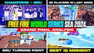 FREE FIRE WORLD SERIES SEA 2024 - GRAND FINAL ANALYSIS | FREE FIRE WORLD SERIES SEA CHAMPIONS | BRU