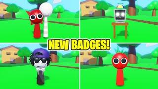 3D SPRUNKI RP AND ANIMATIONS - How to get ALL 4 NEW BADGES!! UPDATE! (ROBLOX)