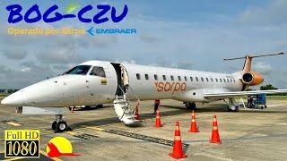 |TRIP REPORT| SATENA-SARPA Embraer ERJ-145 | Bogotá - Corozal | Full Reversible & Gran Llegada |HD|