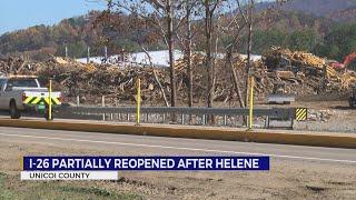 TDOT reopens I-26 in Unicoi County with one lane in each direction