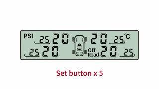 4WD and Caravan TPMS with 'On and Off' road modes.