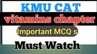 biology most important  mcqs for kmu cat test.