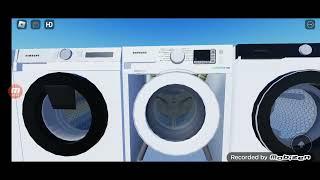 Playing Samsung Washing machine In ROBLOX [REMAKE]