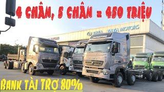 Xe Tải Howo A7 4 Chân, 5 Chân Giá Ngoài 1Tỷ3 - Thanh Lý Xe Tải 4 Chân, 5 Chân Giá 450Tr