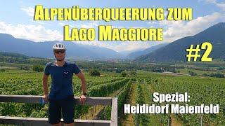 Alpenüberquerung zum Lago Maggiore Tag 2 | Heididorf Maienfeld | Europa-Radreise #39 von 53