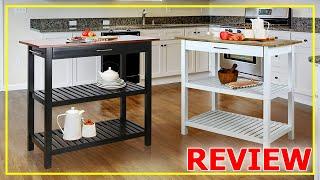 Casual Home Kitchen Island With Solid Wood Review