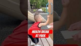 Mekoh breaks at park with Hammerfist #karate #taekwondo #martialarts #fun