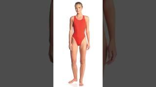 Illusions Activewear Marisa Red Race Back One Piece Swimsuit | SwimOutlet.com