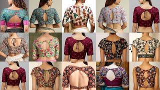 Kalamkari Blouse Back Neck Designs 2024 | Kalamkari Back Blouse Designs | Kalamkari Blouse Back Side