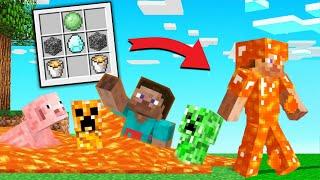 New LAVA ARMOUR in MINECRAFT !! | Secret Armours