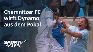 Chemnitzer FC wirft Dynamo Dresden raus - die Tore | Sport im Osten | Chemnitzer FCMDR