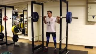 Squat 100kg x 30 (20 rep squats and milk program)
