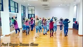 Cowboy Yodel Line Dance||Demo by Tayuka Karamoy & Puri Bugar Dance Class