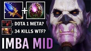 DOTA 1 MID HERO IS BACK! 34 Kills Scepter + OC Doctor Crazy Team Wipe Combo Wombo Best Hero Dota 2