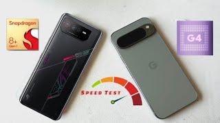 Pixel 9 Pro XL vs Rog Phone 6 Speedtest Comparison 