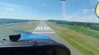 UPSLOPE LANDING at Arnsberg-Menden Airport (RWY 23) | Cessna 172-M Skyhawk