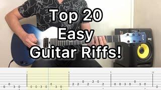 20 Easy Guitar Riffs with Tabs You Can Play Today: Start Your Journey!