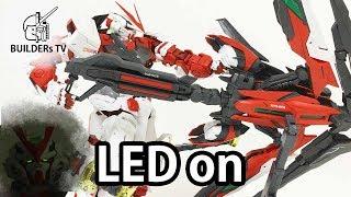 LED in Eyes -  PG GUNDAM ASTRAY RED FRAME KAI Speed Build Review