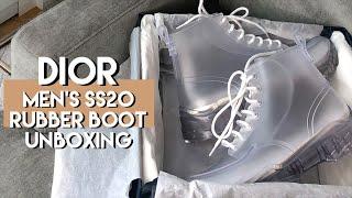 Dior Men's SS20 Translucent Rubber High-Top Boot Unboxing | These Prices Are Getting CRAZY!