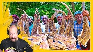 Dried Stingray | Village Cooking Channel | Reaction | Dad's Den