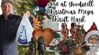 We Spent $450 At Goodwill - Christmas Mega Thrift Haul