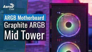 AeroCool Graphite Mid Tower Case - Connecting the Hub to Your Addressable RGB Motherboard