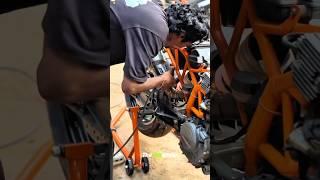 Bs3 RC 390 under seat exhaust modified  #rc390 #ytshorts #shorts #viralshorts