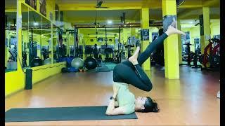 YOGA - PADMA SARVANGASANA - LOTUS IN SHOULDER STAND - ADVANCE YOGA