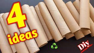 4 awesome ideas with kitchen towel rolls! see what I did with them?