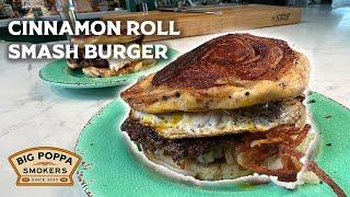 Cinnamon Roll Smash Burger on the Griddle | Big Poppa Smokers